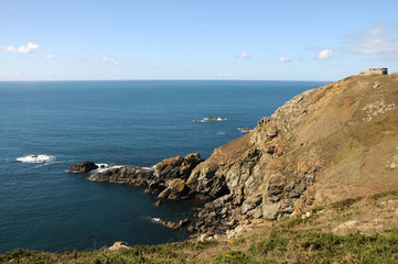 Fototapeta na wymiar Coast of Guernsey at Torteval