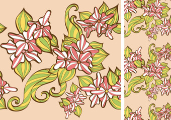 seamless pattern with flowers
