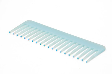 Blue Comb on white background