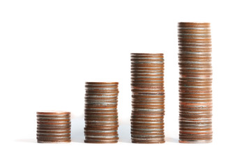 Coins Steps Thai Baht