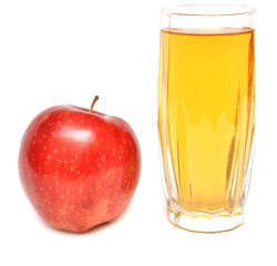 apple juice and fresh apples