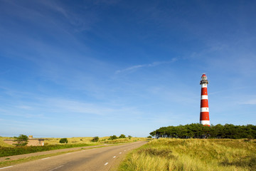 Leuchtturm in Landschaft