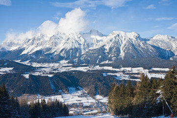 Ski resort  Schladming . Austria