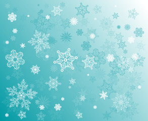 Snowfall winter background