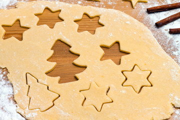 Backen von Plätzchen und Keksen für Weihnachten