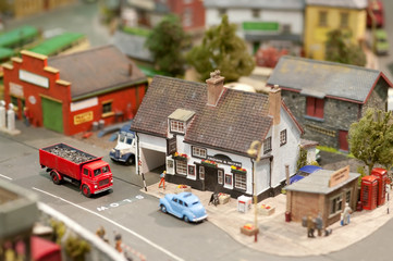 british model village street detail