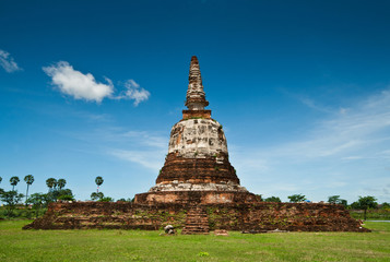 The old pagoda, Ayuthaya, Thailand.