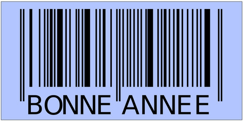 Code barre bonne année