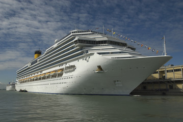 Fototapeta na wymiar cruise ship (Port of Venice)