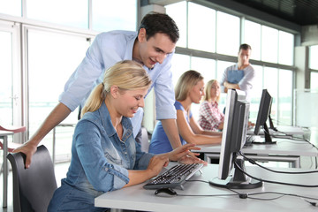 Group of people working in the office