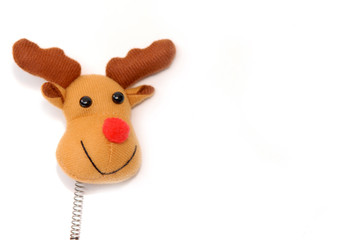 christmas reno de papa noel aislado fondo blanco