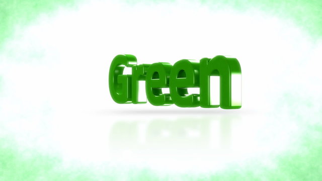 Green planet signature turning around.