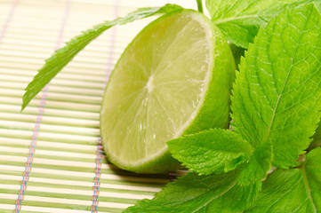 Lime and mint