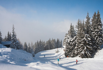 Ski resort  Schladming . Austria