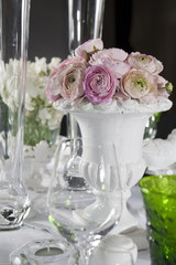 decoration of wedding table