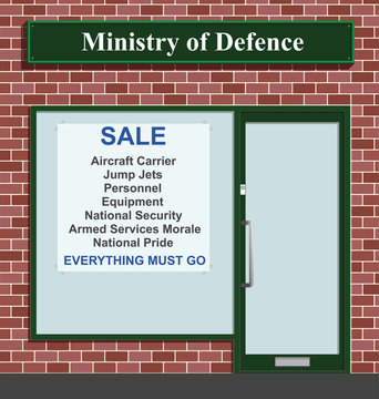 Sale at the Ministry of Defense due to budget cuts
