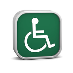 Green Accessibility Sign