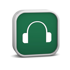 Green Headphone Sign