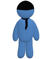 3d Abbildung eines Menschen