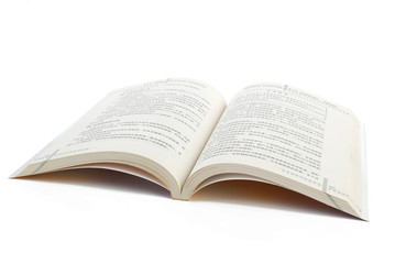 Book on white background