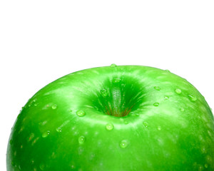 fresh bright green apple