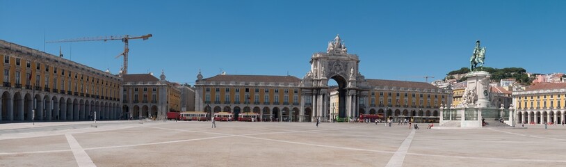 Fototapeta na wymiar Commerce Square w Lizbonie