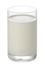 A glass of milk