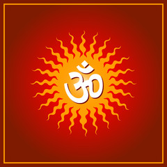 Spiritual Om Design Background
