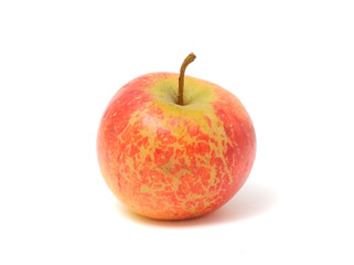 Red Organic Apple Isolated on White Background