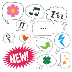 Concept cartoon bubbles