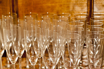 Wine glasses.