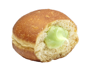 Tasty  doughnut with jam