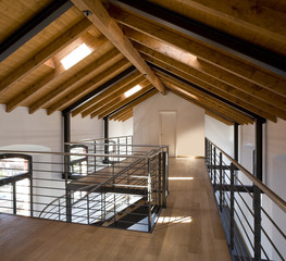 mansarda moderna, soppalco