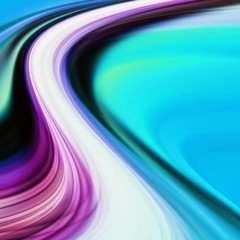 Elegant geschwungenes Objekt mit Platz für Text