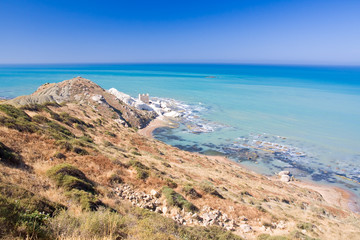 Fototapeta na wymiar beautiful exotic beach in Mediterranean
