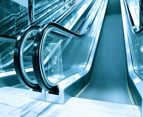 escalator indoor shopping mall © Vladitto