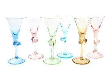 colored glass for vodka