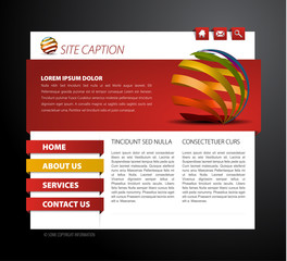 Fototapeta premium Modern web page template