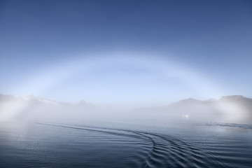 Arctic rainbow in Svalbard