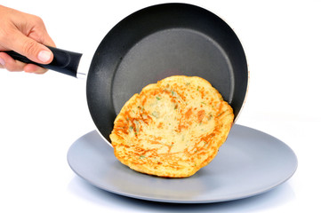 Pancake dans l'assiette