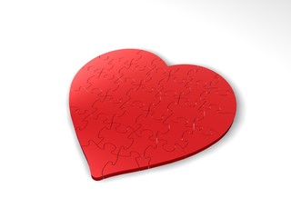 Fototapeta premium 3D Herz
