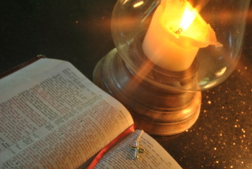 Bible Study under Candlelight