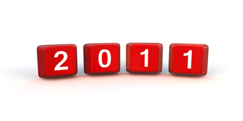 New year 2011 keyboard