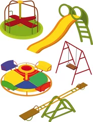 Raamstickers The complete set a children's swing © liusa