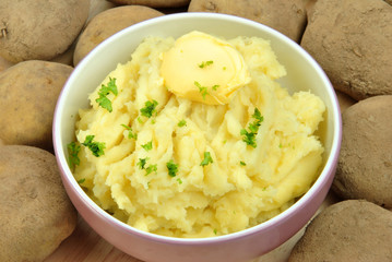 Kartoffelpüree in einer Schale
