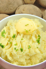 Kartoffelpüree in einer Schale