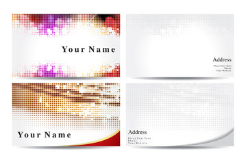 abstract business cards template