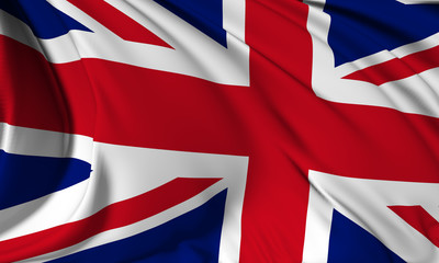 United Kingdom flag Close Up