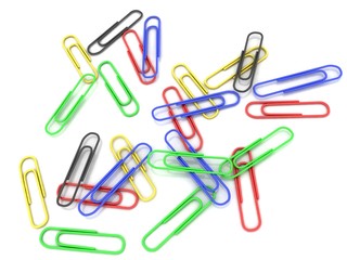 Color clips for a paper