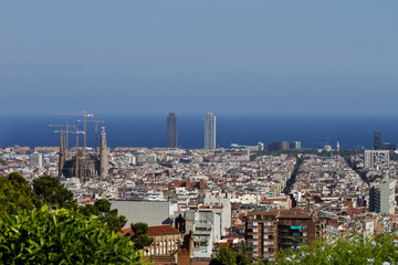 Fototapeta na wymiar Barcelona View